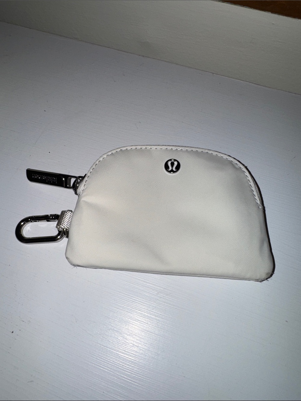 Lululemon Cream Zip Pouch